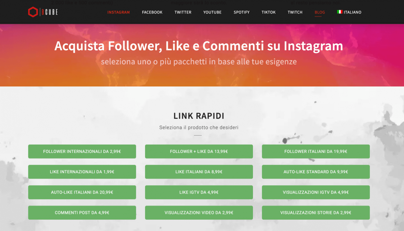 Migliori siti per comprare follower Instagram italiani attivi e veri | Aprile 2024